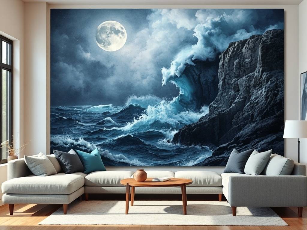 客厅挂大海的画寓意好吗