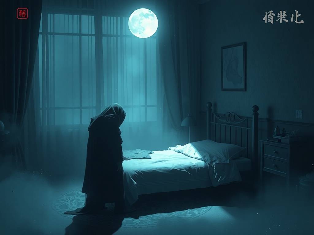 梦到老公的人影惊醒了