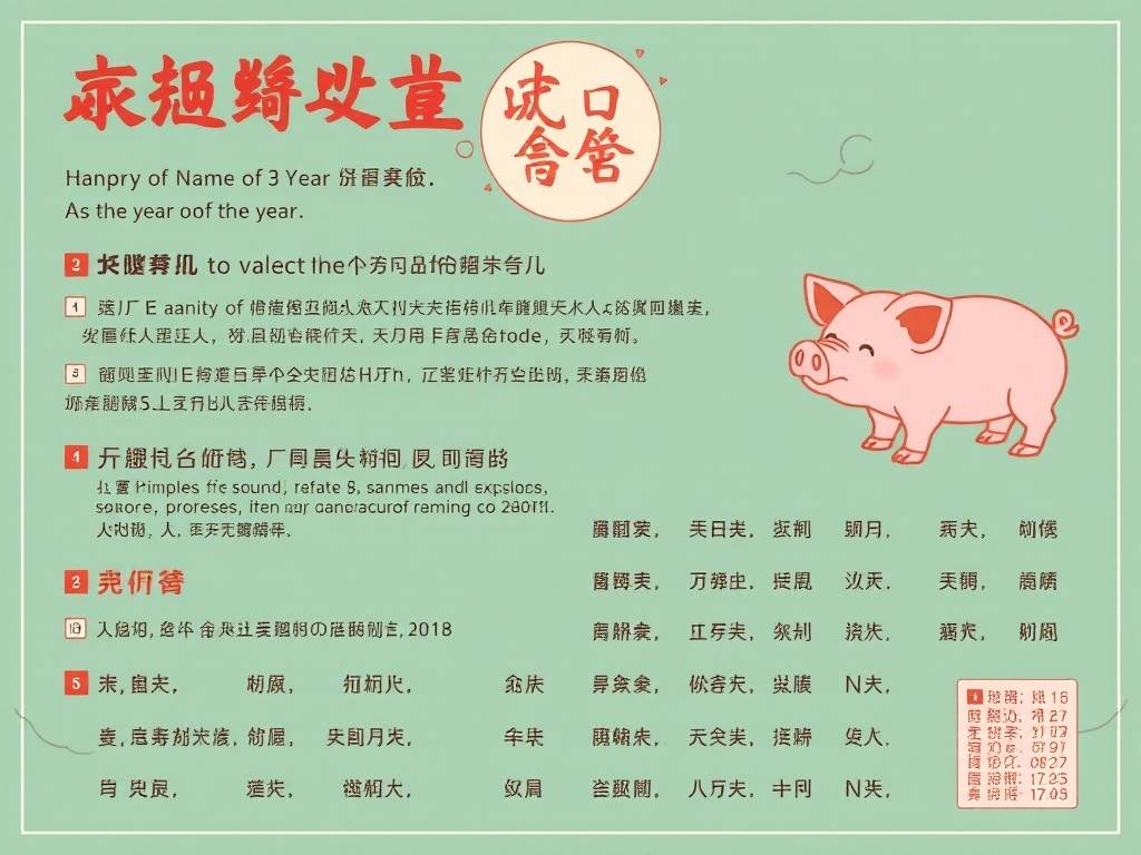 史上最全猪年姓氏起名																			的简单介绍