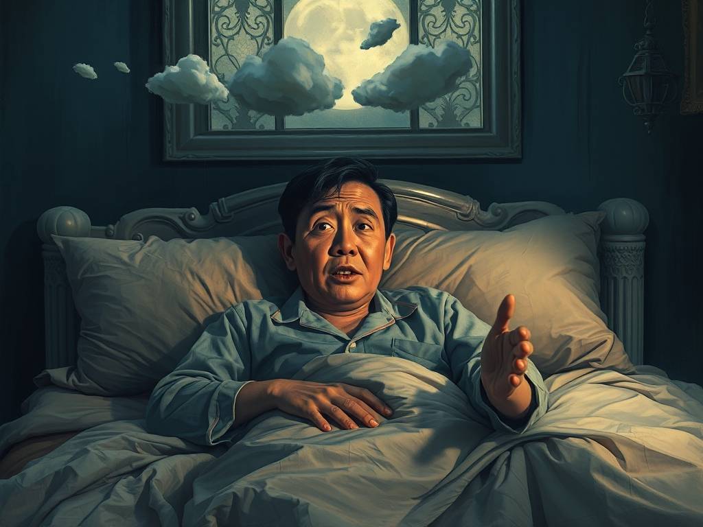 梦见很奇怪的故事吓醒自己