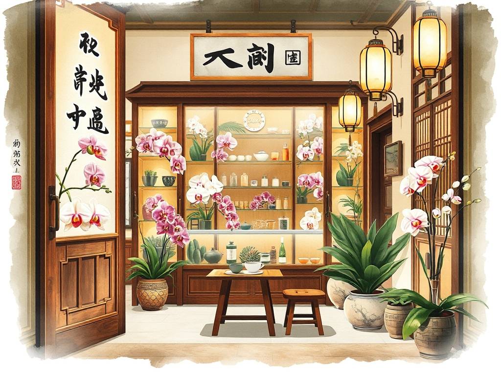 兰花店铺装修图
