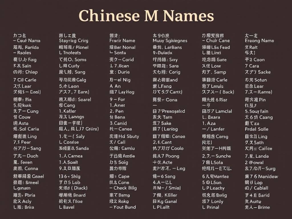 张男孩名字大全免费