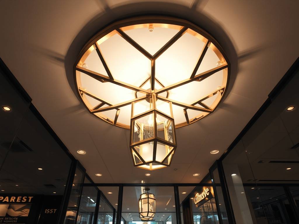 店面吊顶灯效果图大全