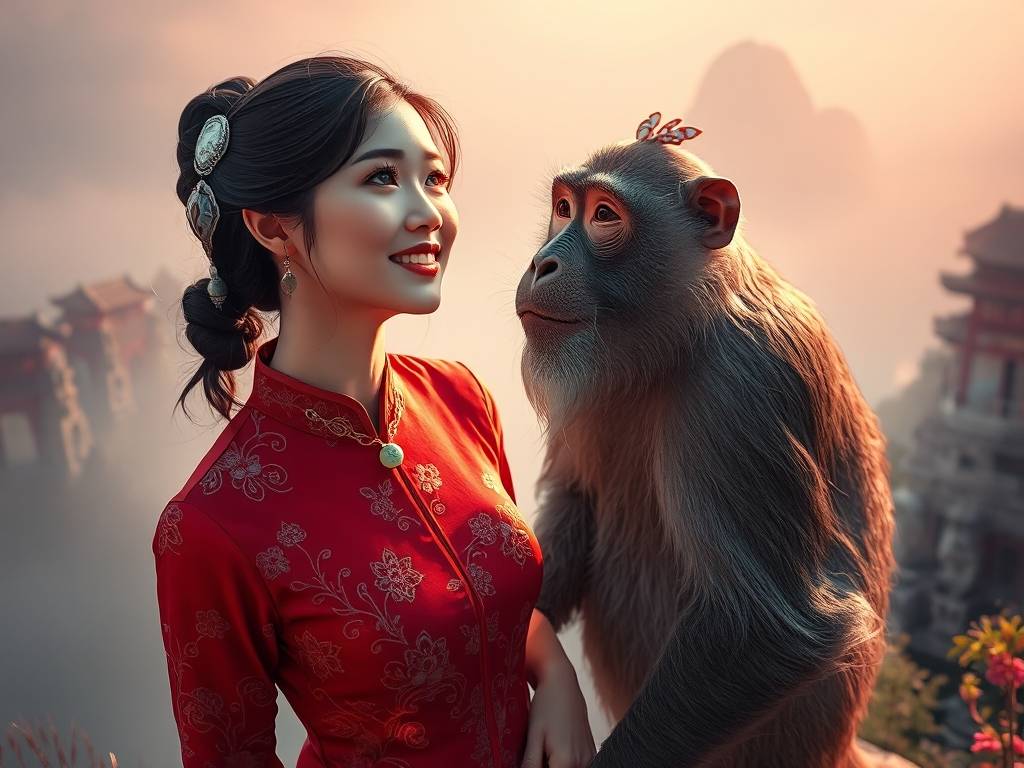 属鼠的人和属猴