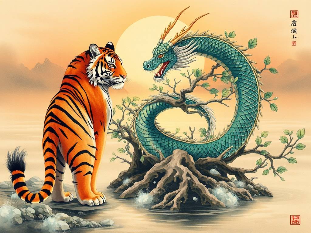 属虎和属龙的在一起财运如何