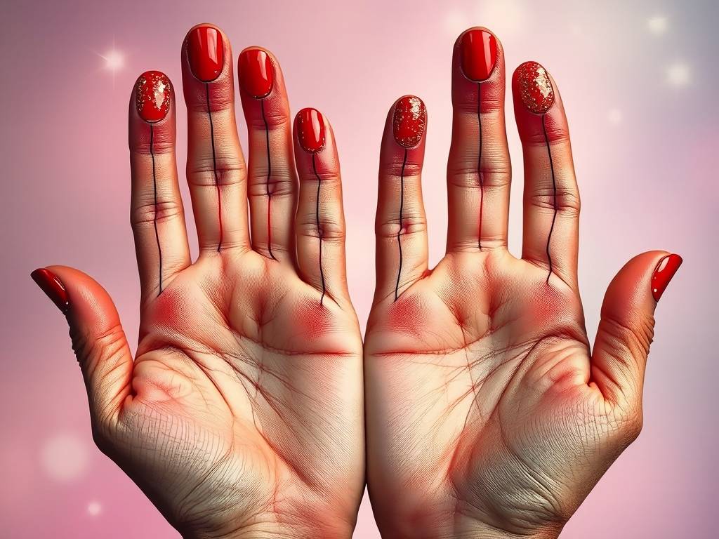 婚姻线上有竖纹垂直于婚姻线