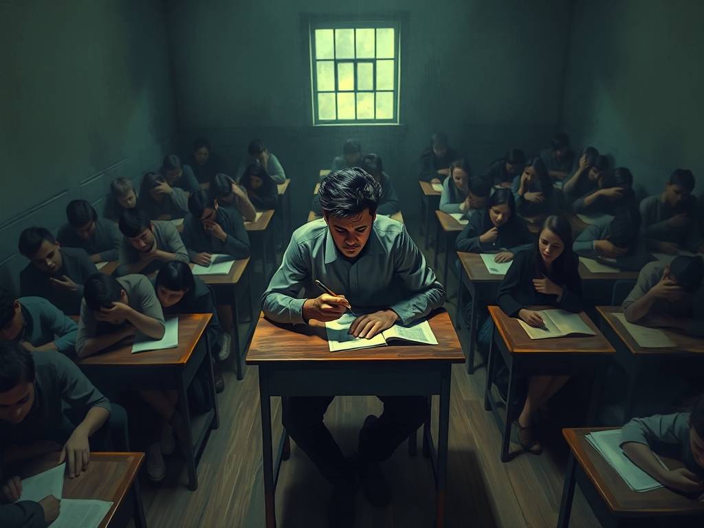 梦见自己考试过程不顺利