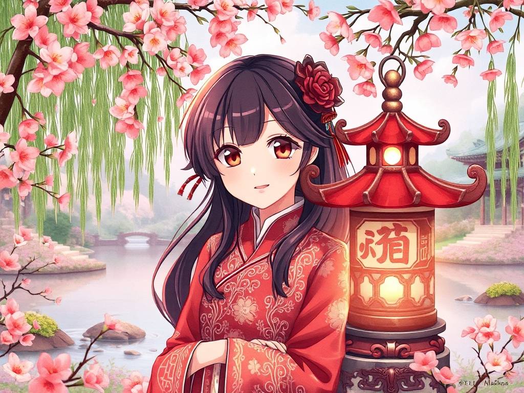 爱情风水壁纸头像动漫女生