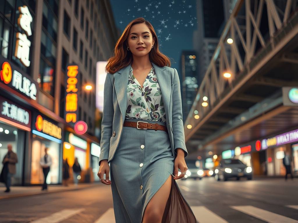 处女座穿搭都很时尚嘛女生