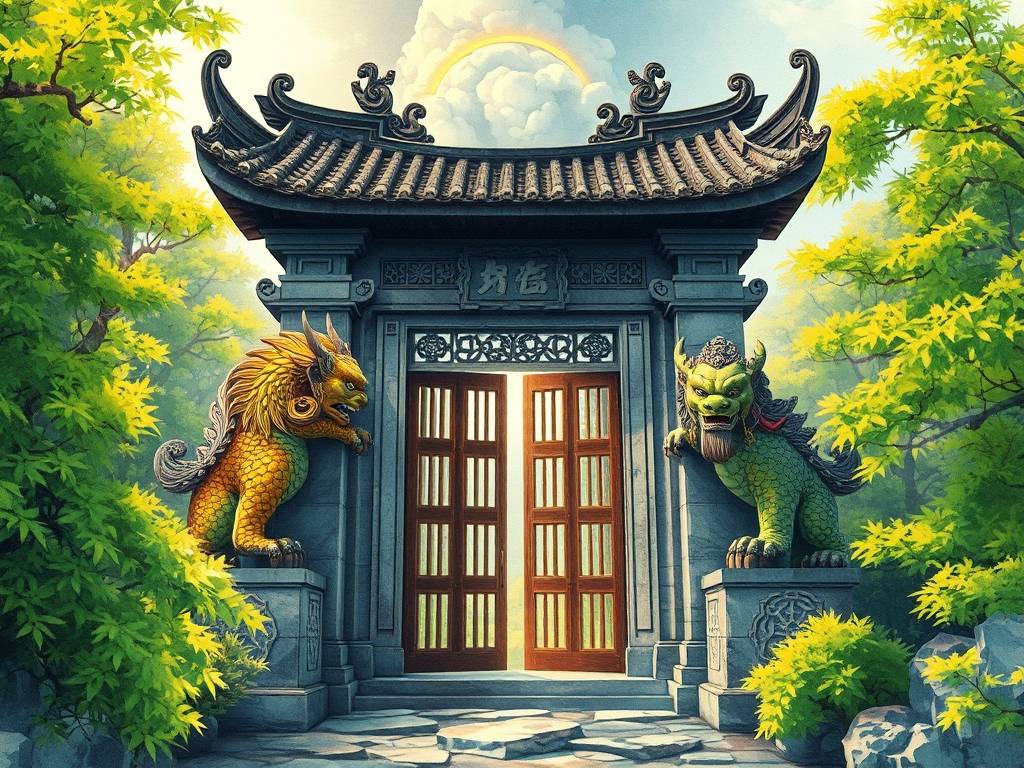 各种大门风水图片大全
