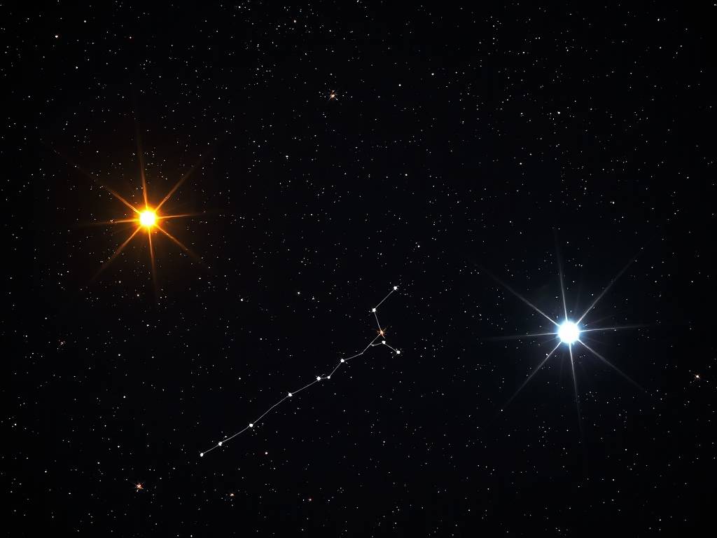 双子座主要亮星构成的标志