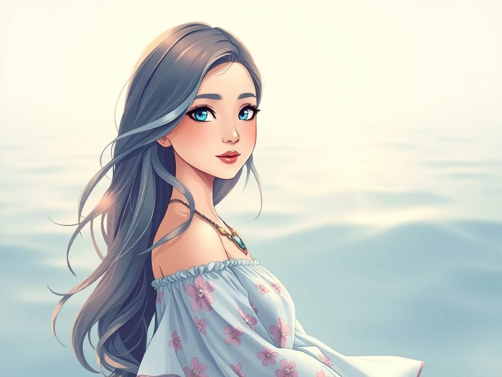 时尚双鱼座女生图片头像可爱
