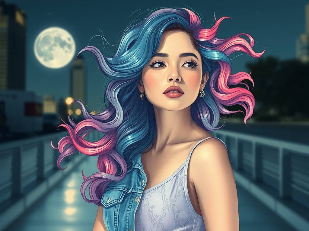 双鱼座时尚女性发型图片