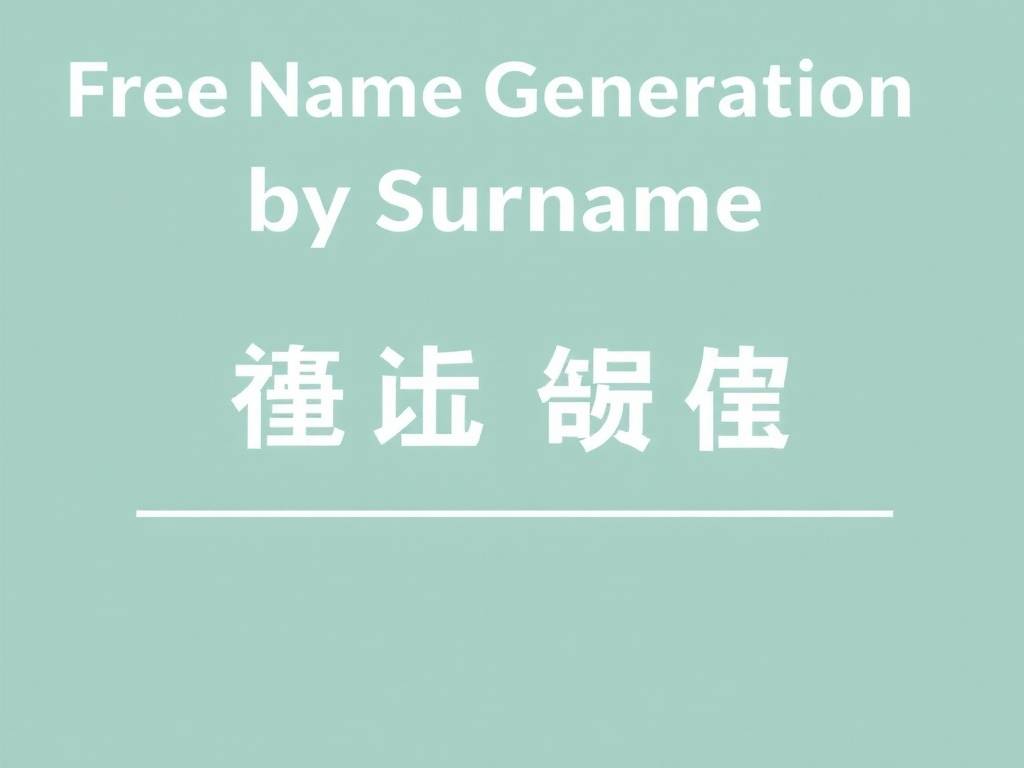 按姓氏免费起名																			的简单介绍