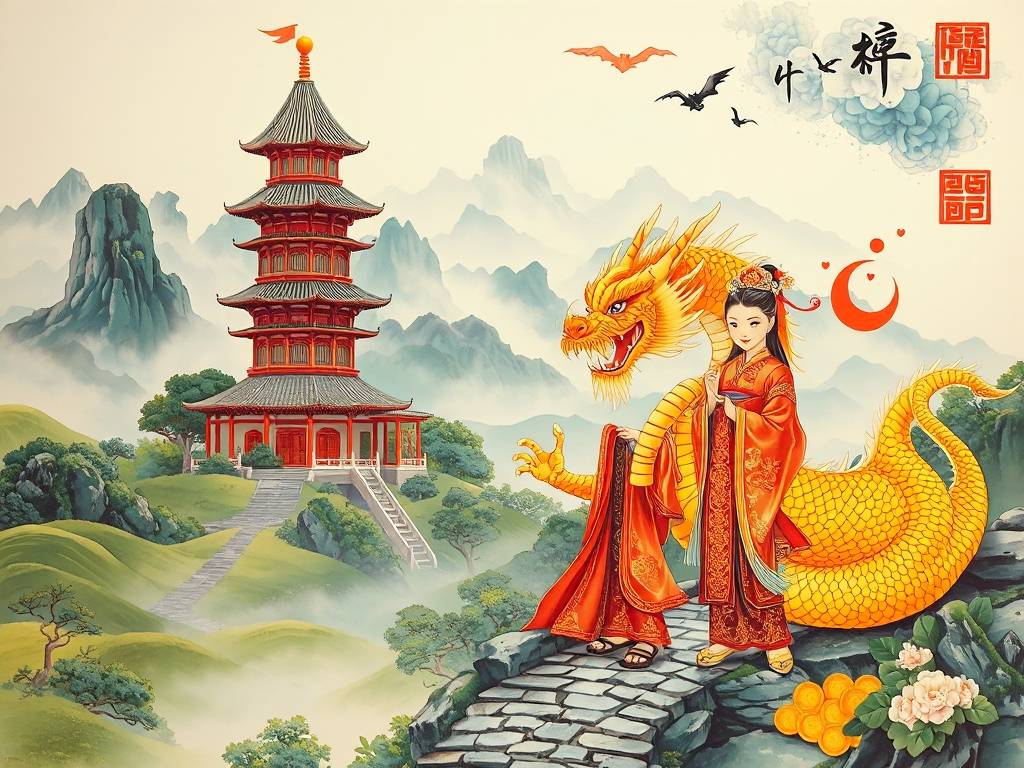 招财风水画