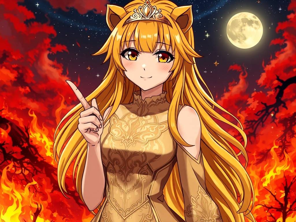 头像女生动漫 12星座狮子座