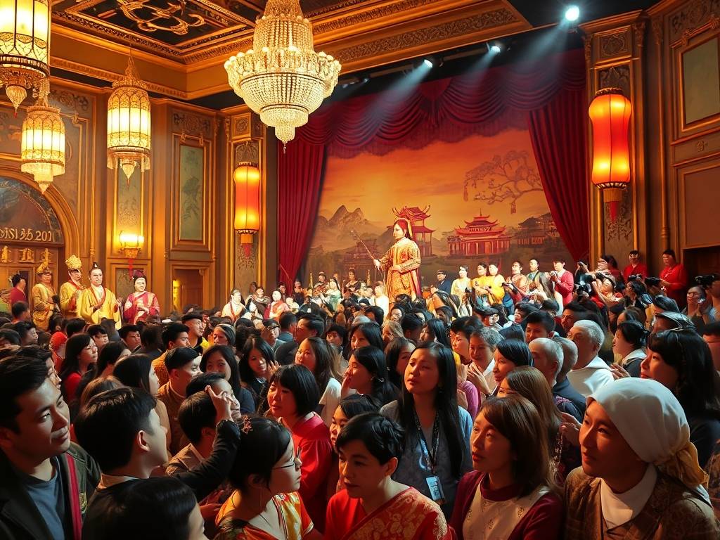 梦见文化演出好多人参观什么意思