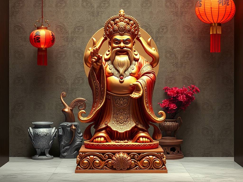 玄关风水如何放财神摆件好