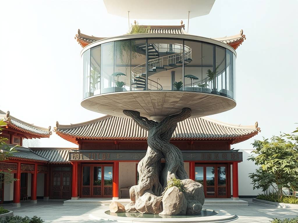 在银行上面开公司风水