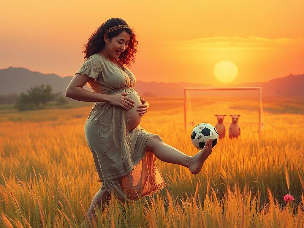 孕妇梦见自己踢足球还进球了