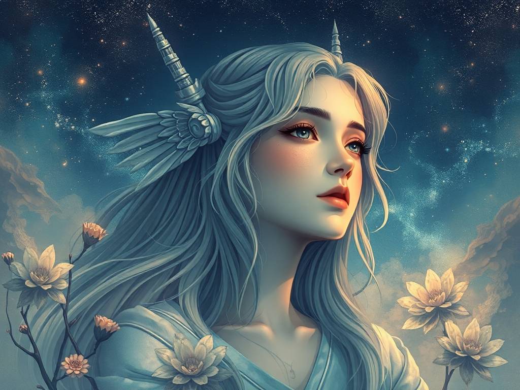 处女座情感背景图高清图片