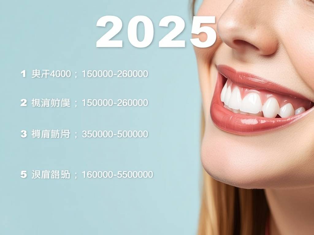 牙齿矫正多少钱价格表2025