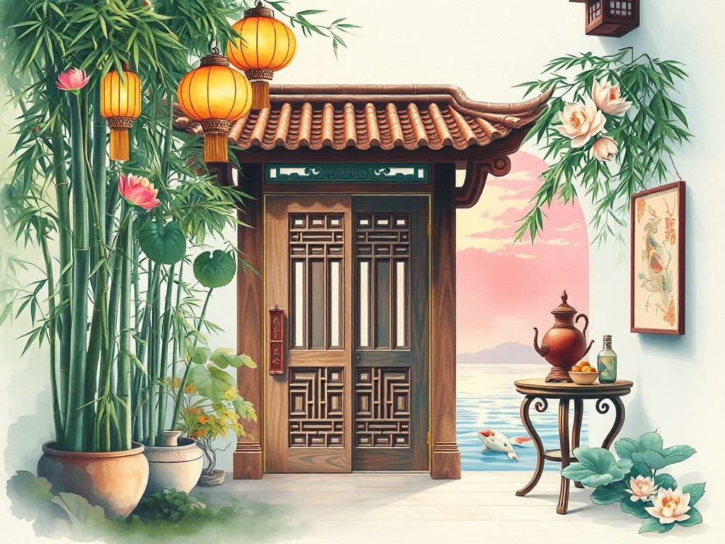 玄关背景画风水好吗