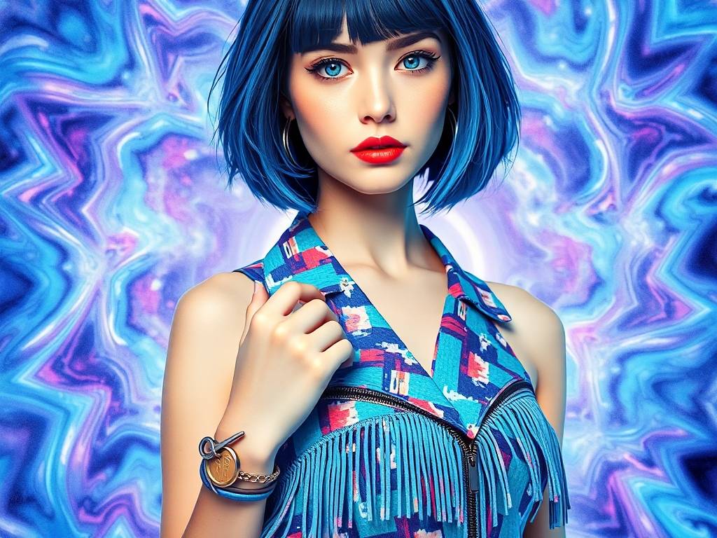 水瓶座性格穿搭可爱头像女