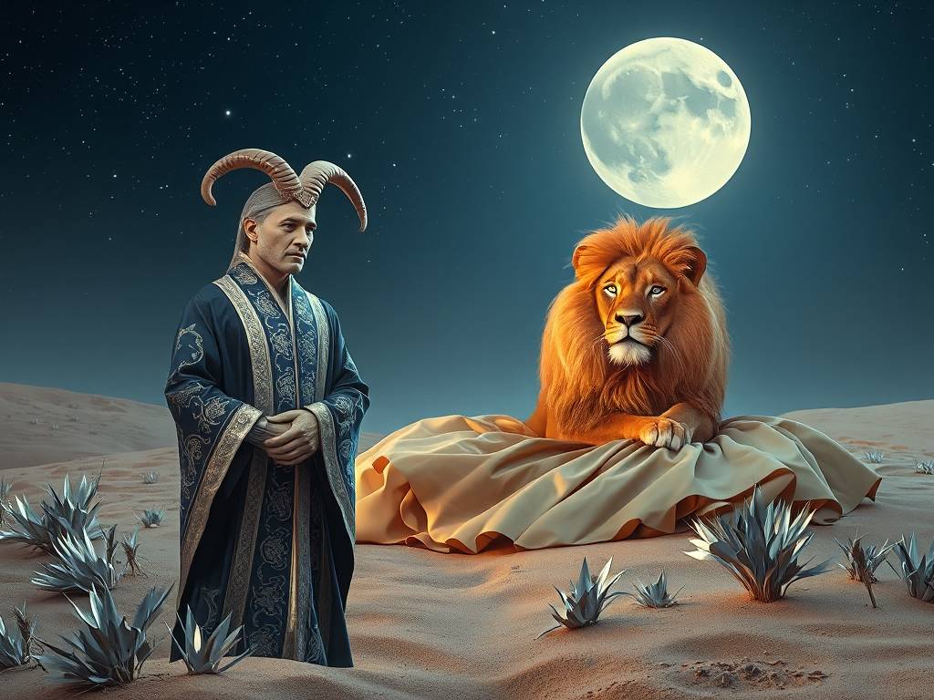 摩羯座与师子座配对表图片