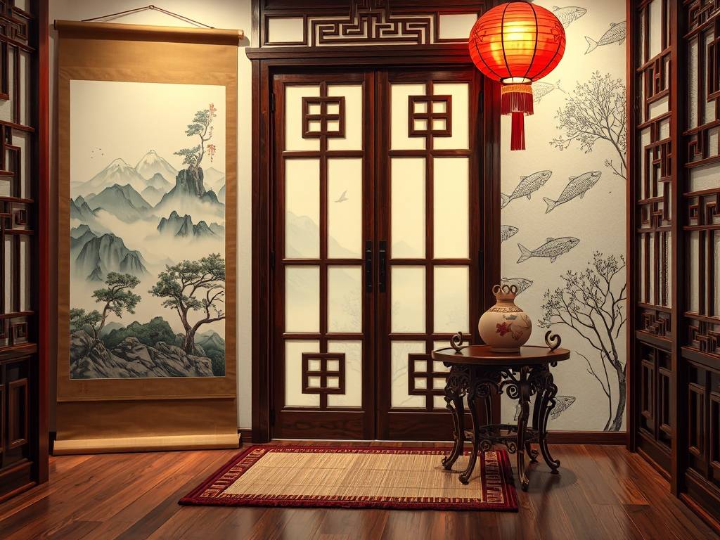 玄关风水画