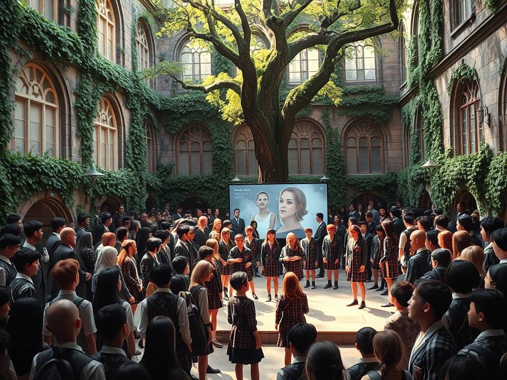 梦见学校全体学生参加活动