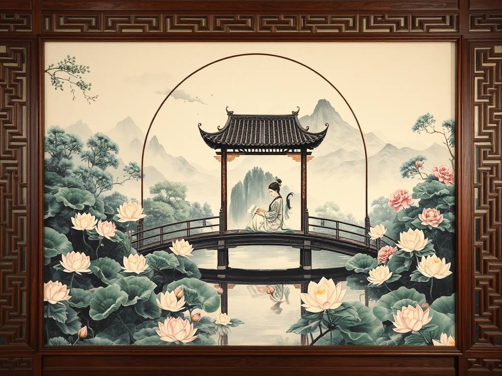 中式书房适合挂的画