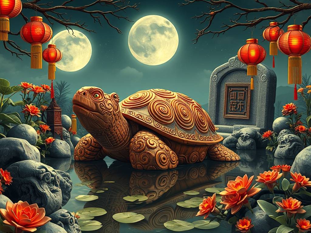 招财风水背景图