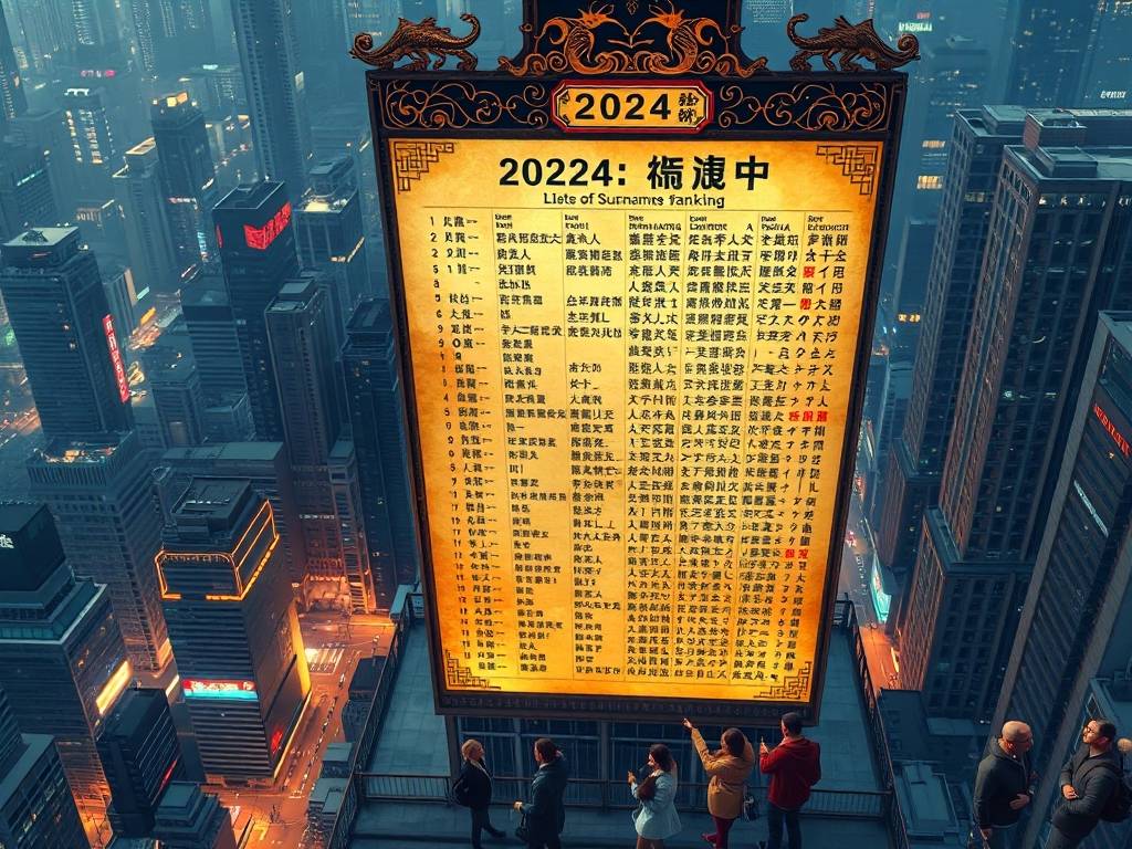 2024百家姓排名表