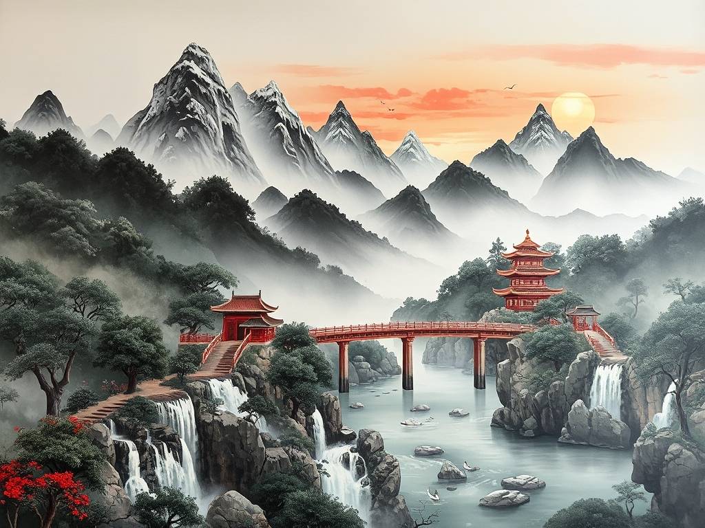 适合餐厅东墙的风水画