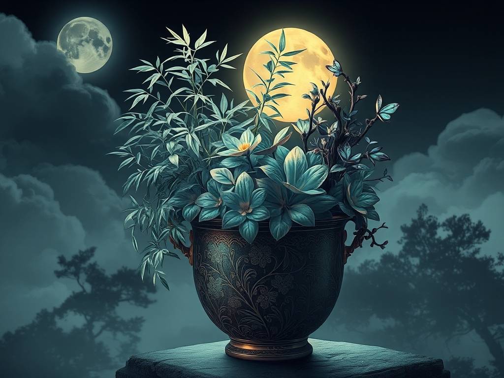 梦见植物盆栽