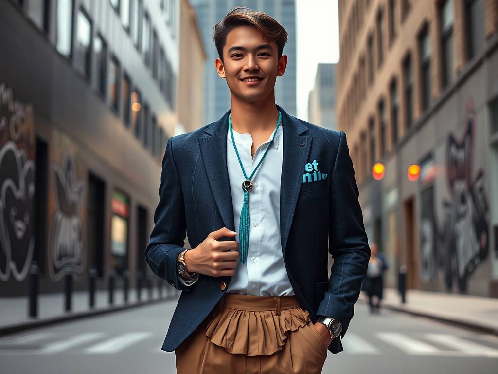 水瓶座男生时尚穿搭图片大全