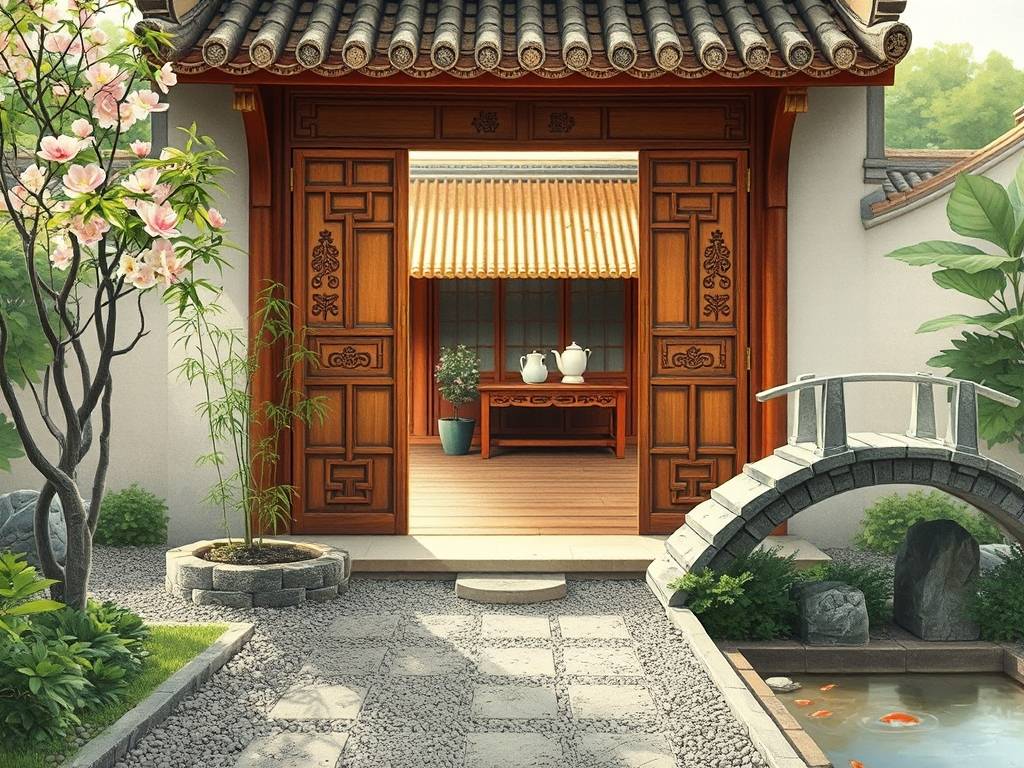 茶室大门门口设计