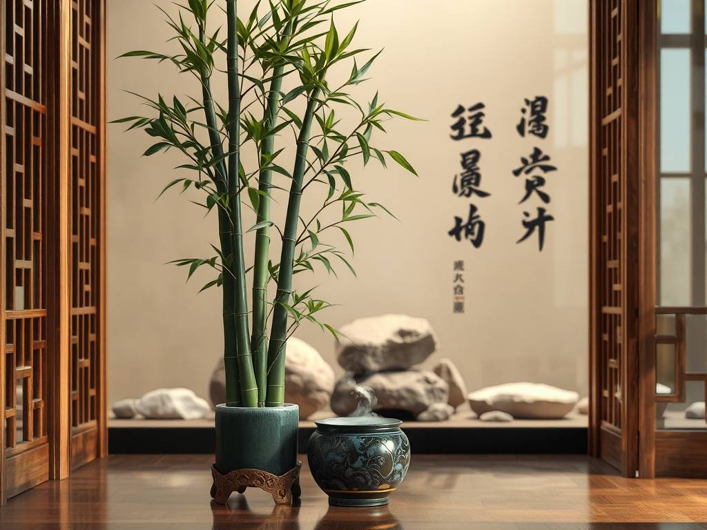 玄关桌面植物风水摆放