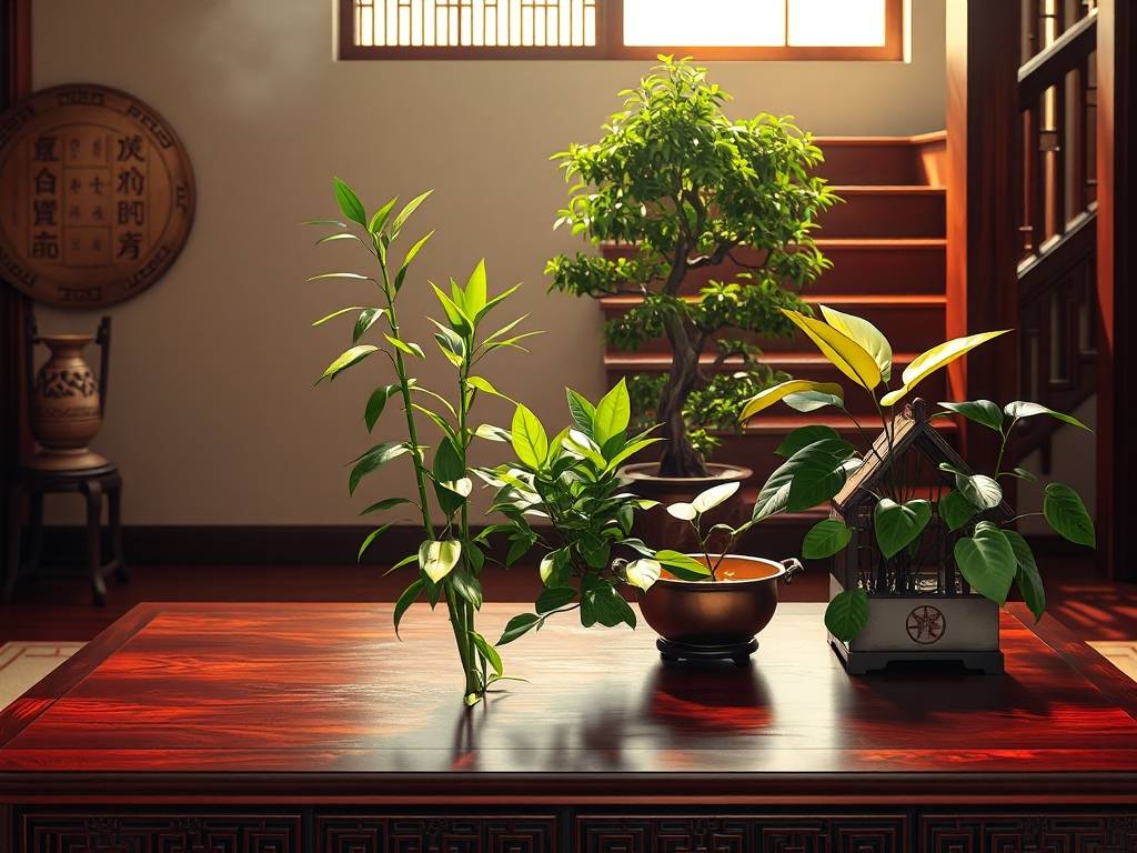 玄关桌面植物风水摆放