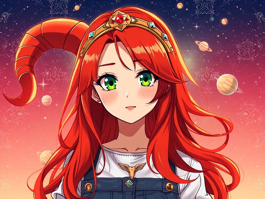 白羊星座头像女生 动漫