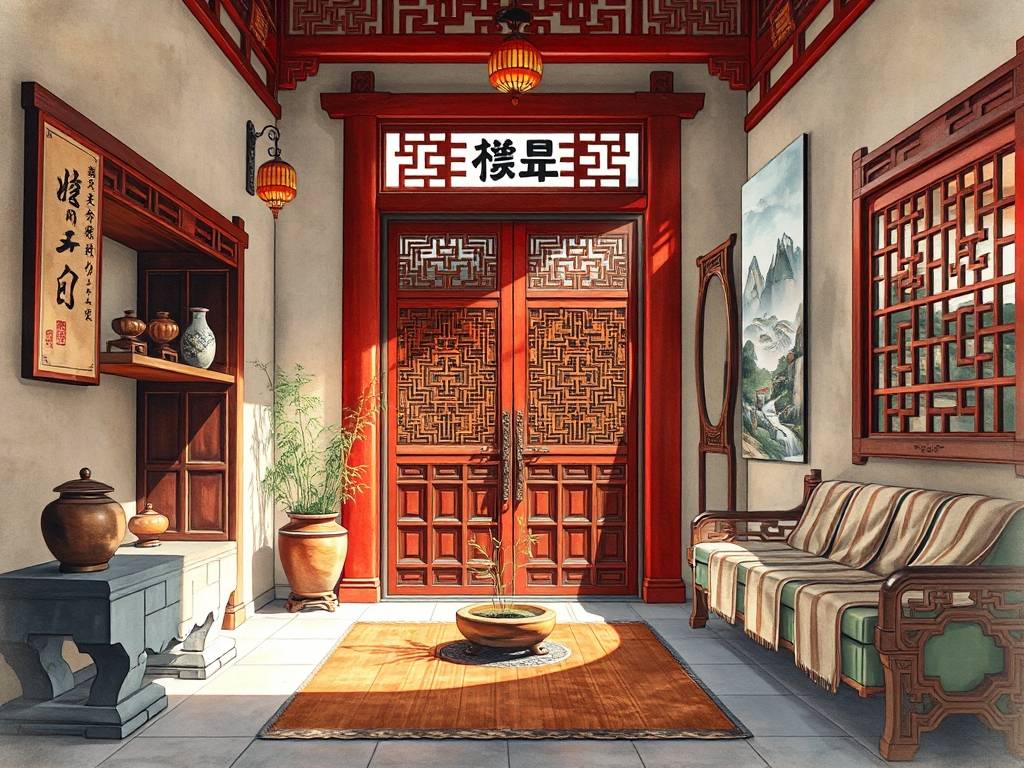 玄关走廊画效果图大全