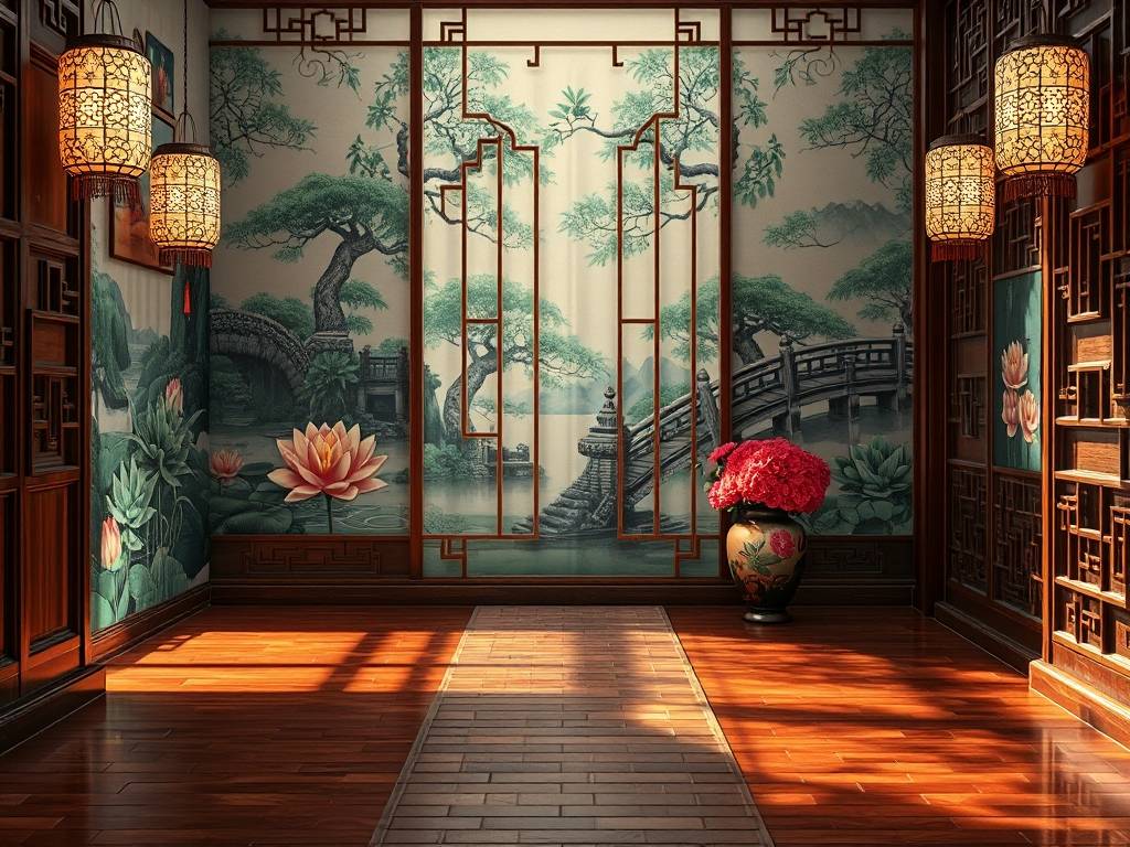 入户门玄关隔断装修效果图大全2014图片