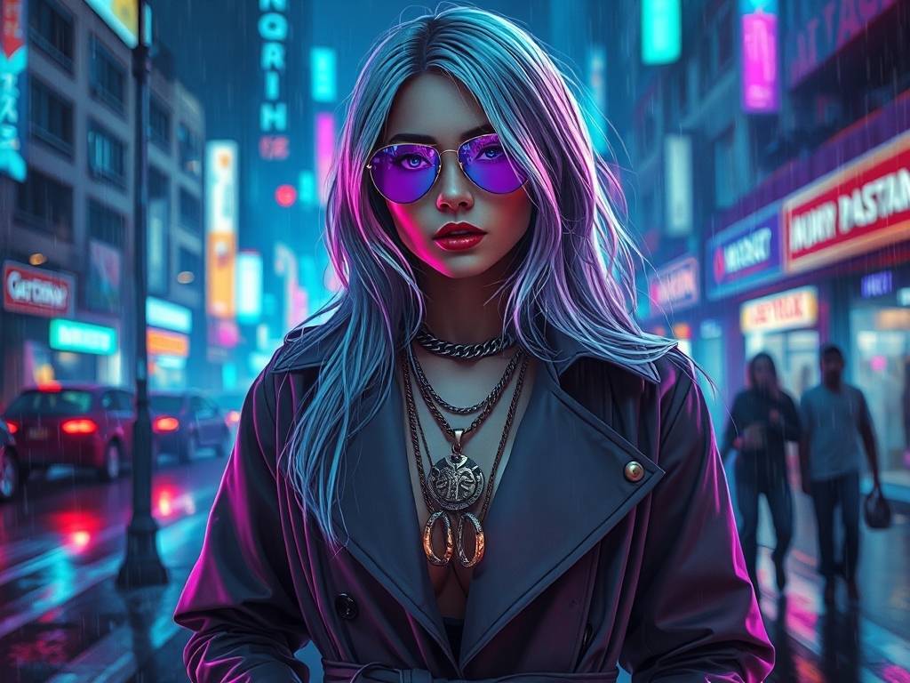 水瓶座时尚造型图片女生