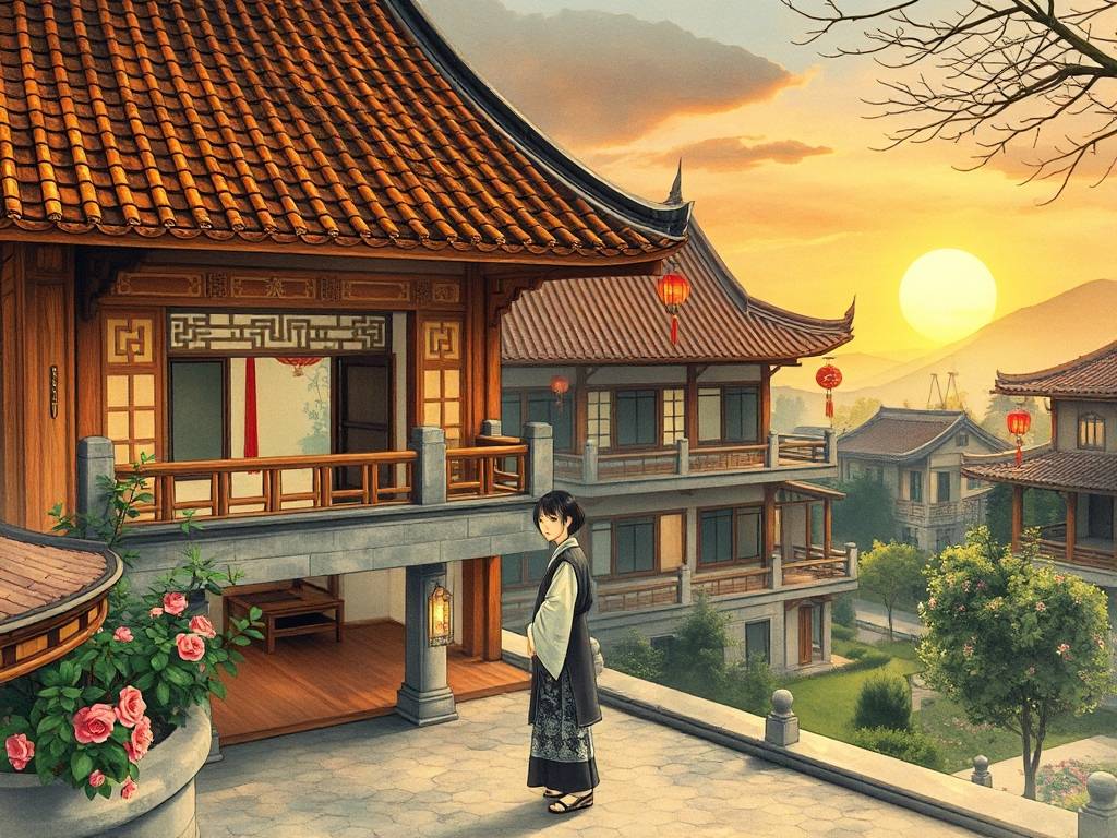 斜顶阳台效果图大全