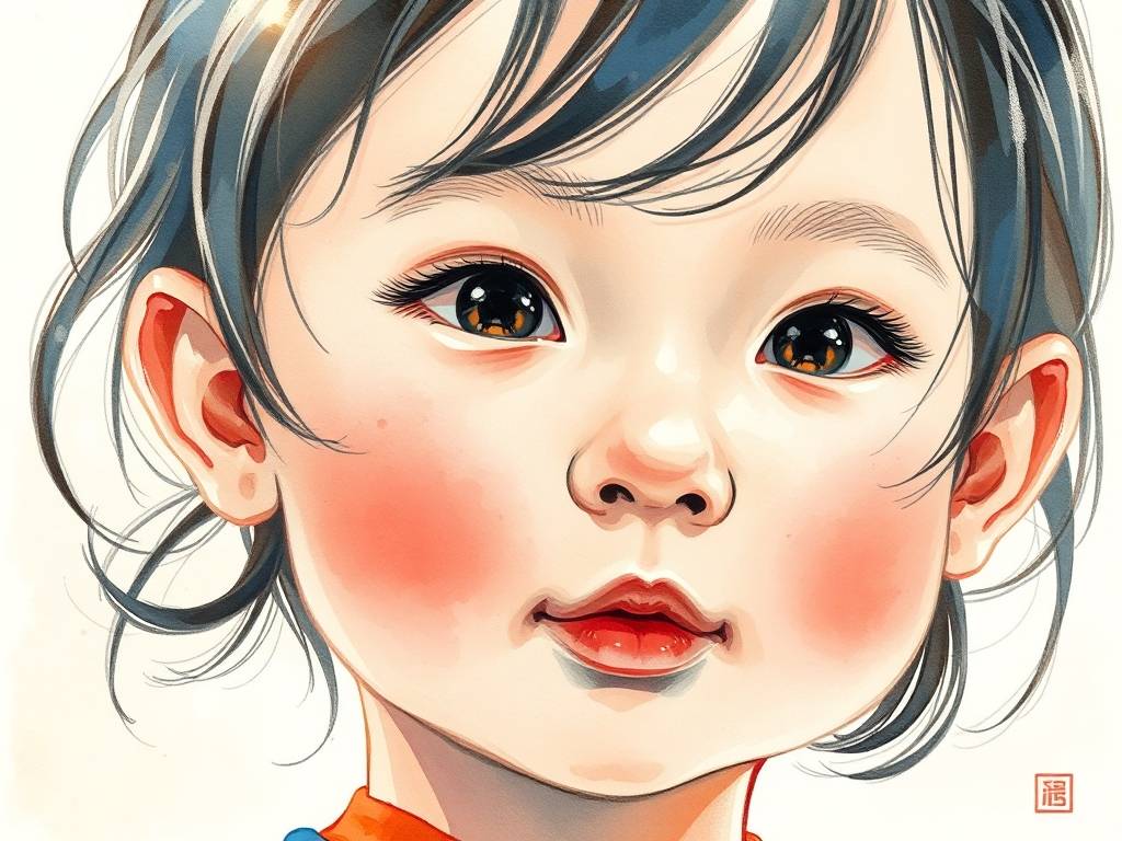 嘴唇看面相小孩图片