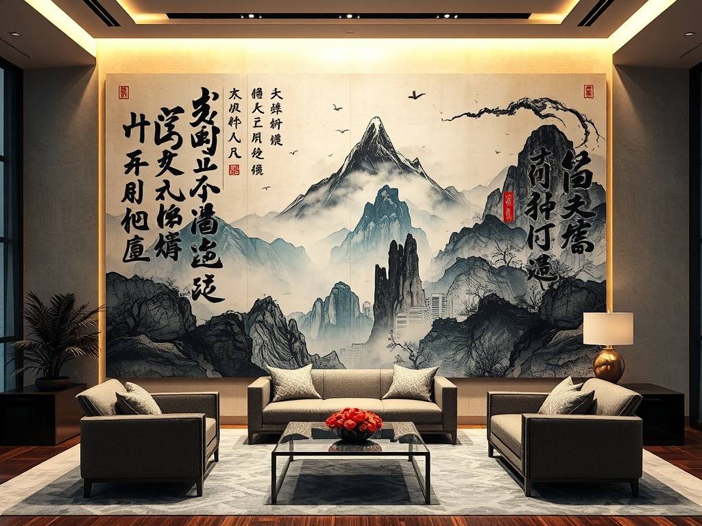李嘉诚办公室里面挂的什么画