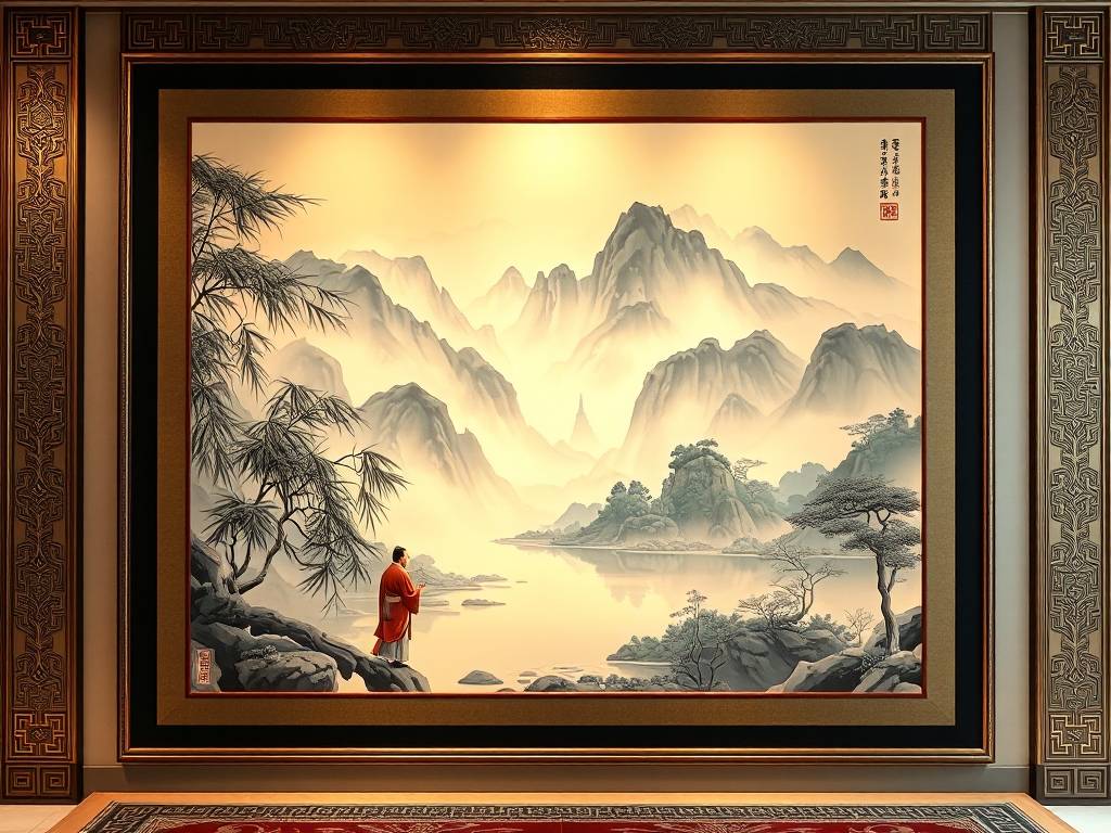 李嘉诚办公室里面挂的什么画