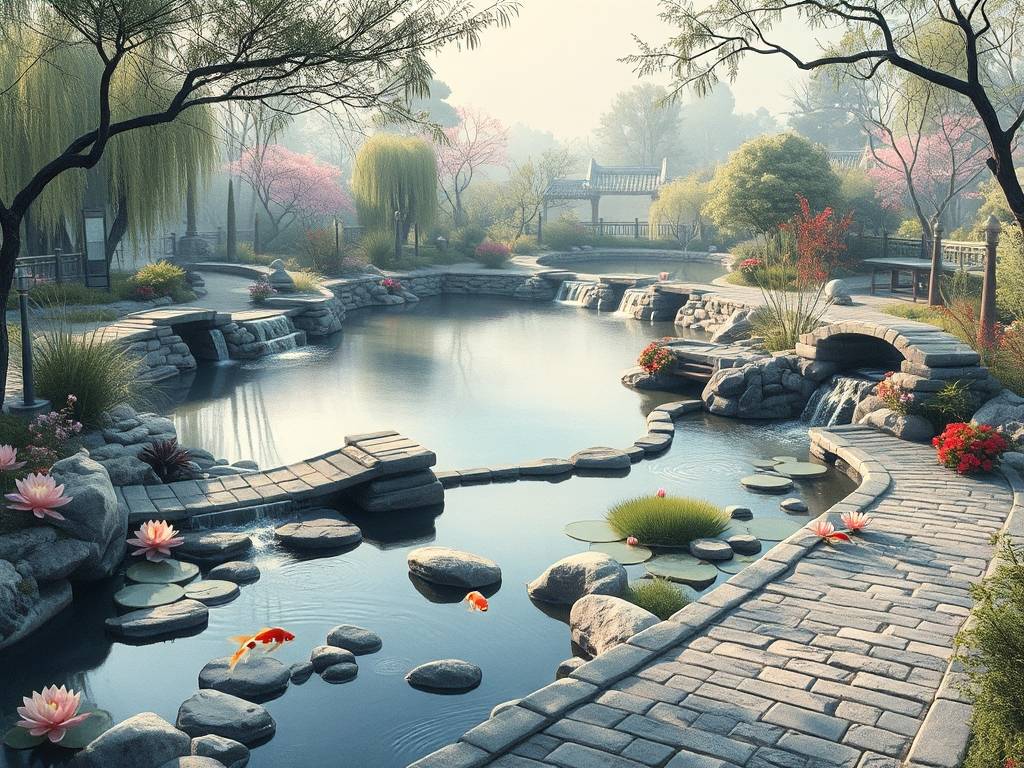 庭院水系开挖风水图