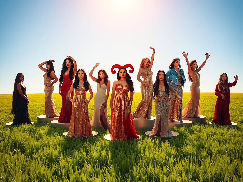 白羊座明星大全图片女生